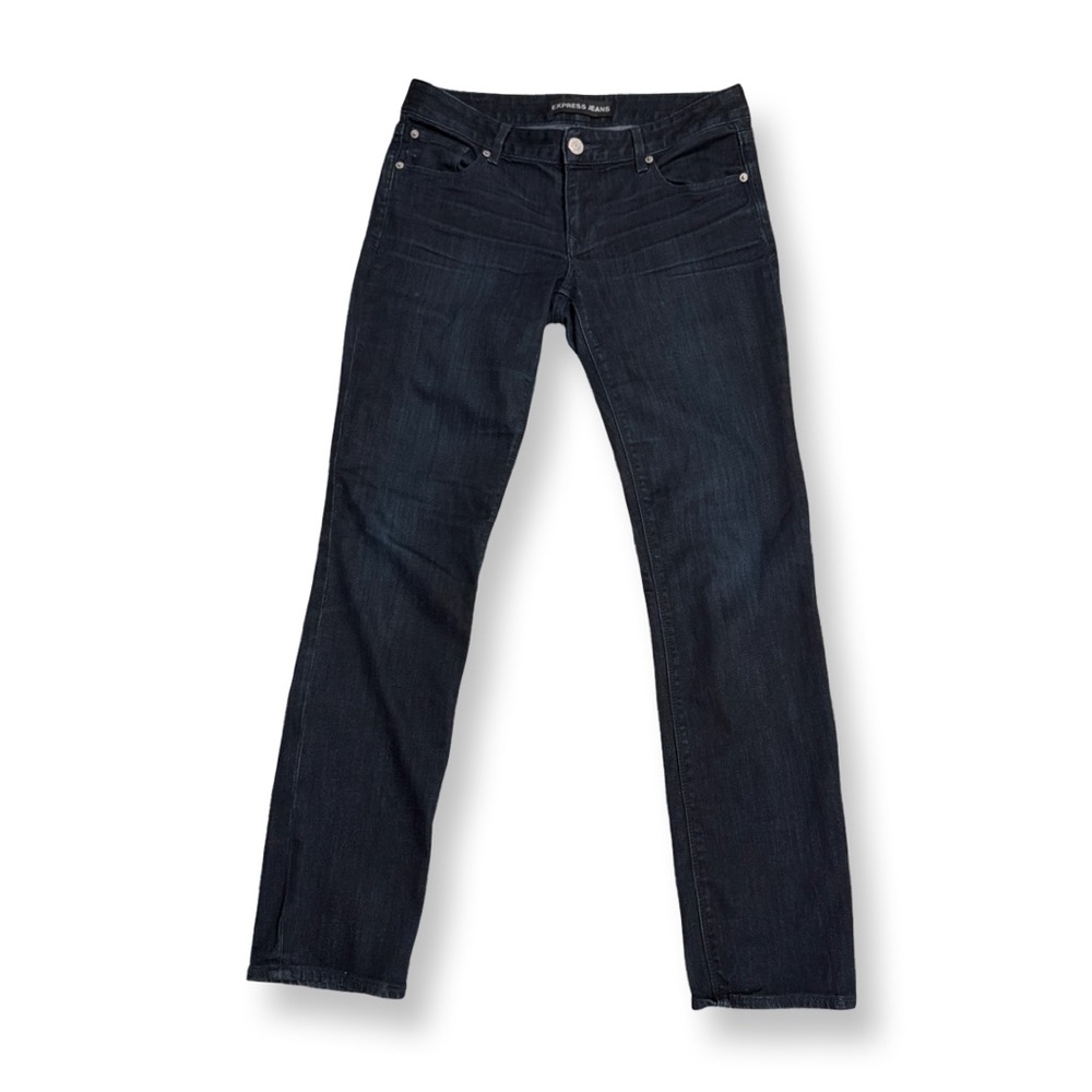 Express | Dark Blue Stella Skinny Low Rise Jeans